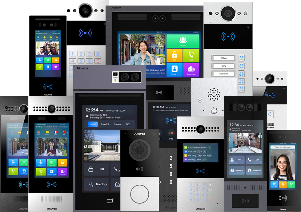 Collection of Akuvox Video Door Phones available at Global Visions Inc