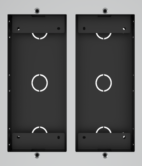 Akuvox MD06 and MD12 In-wall box for 2 modules