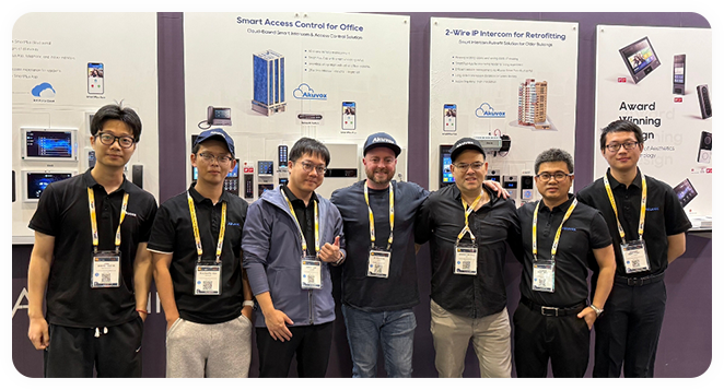 ISC West 2025 Global Visions inc and Akuvox Team at Akuvox Booth